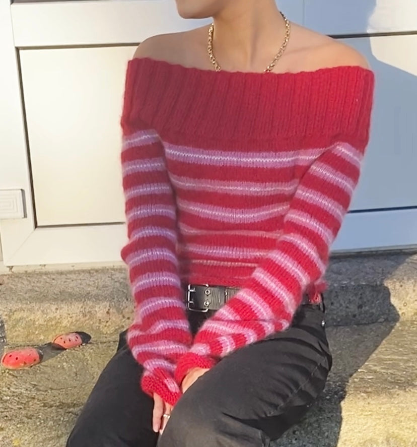 TUTTE OFF-SHOULDER BLOUSE - pattern